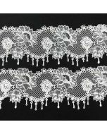 Edible Lace Scalloped White