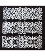 Edible Lace Wrought Iron White