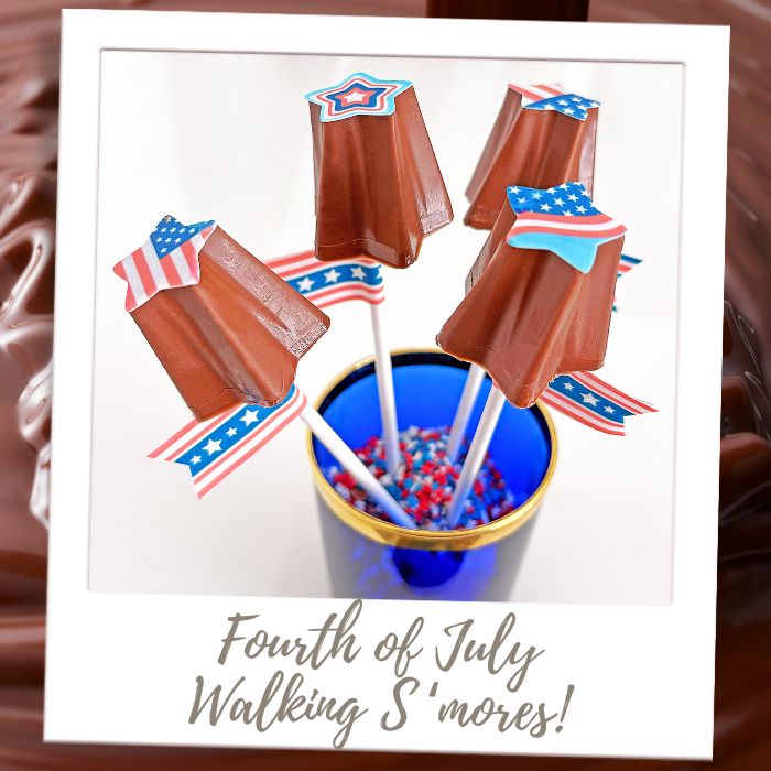 4th of July Walking S'mores Molded Filled Chocolates