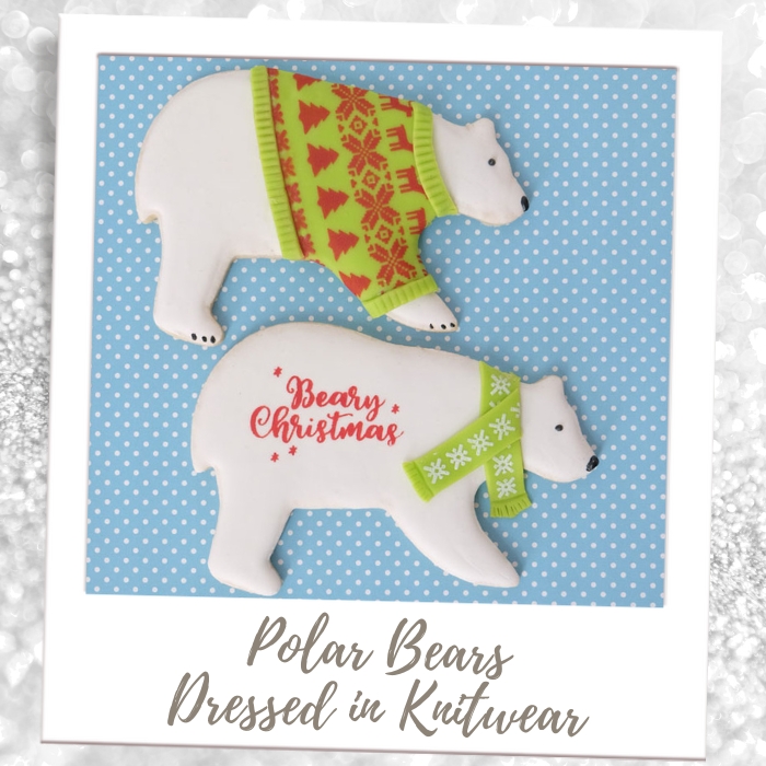 Let's Polar Bears Wearing Knitwear Cookies!