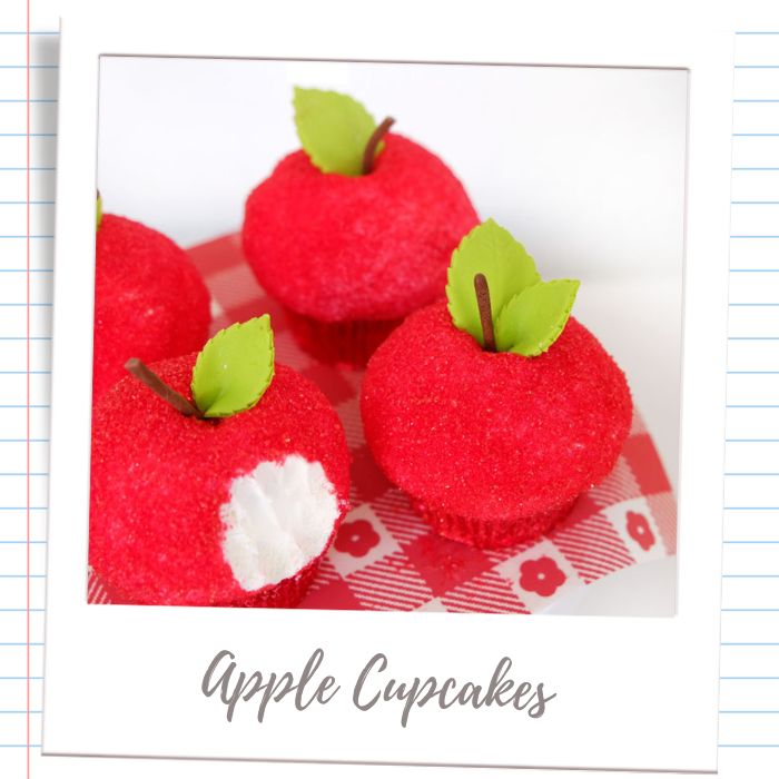 Apple Cupcakes Teacher Appreciation