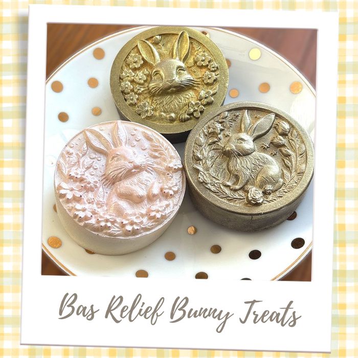 Bas Relief Bunny Treats Baby Shower Gender Reveal