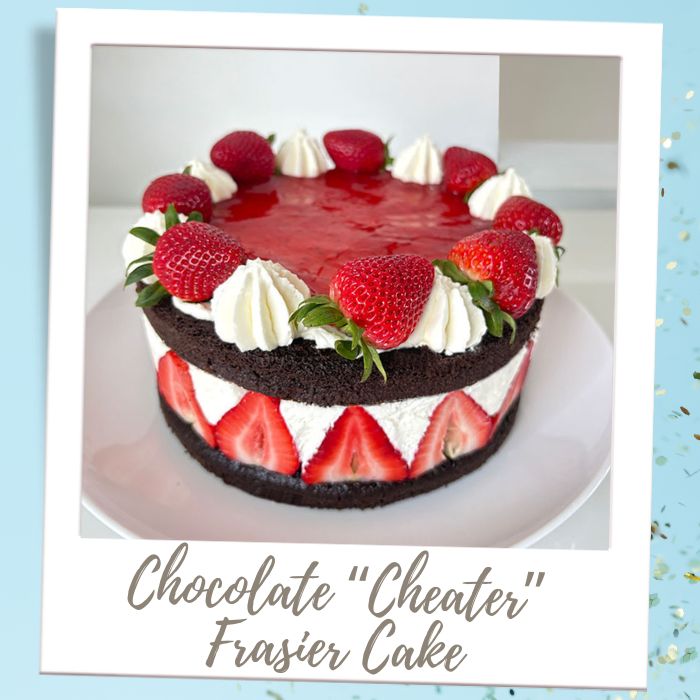 Cheater Fraisier Cake Retirement Party