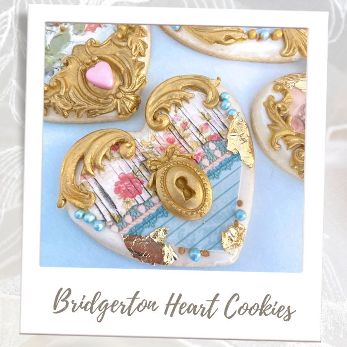 Bridgerton Hearts Cookies Bridal Shower