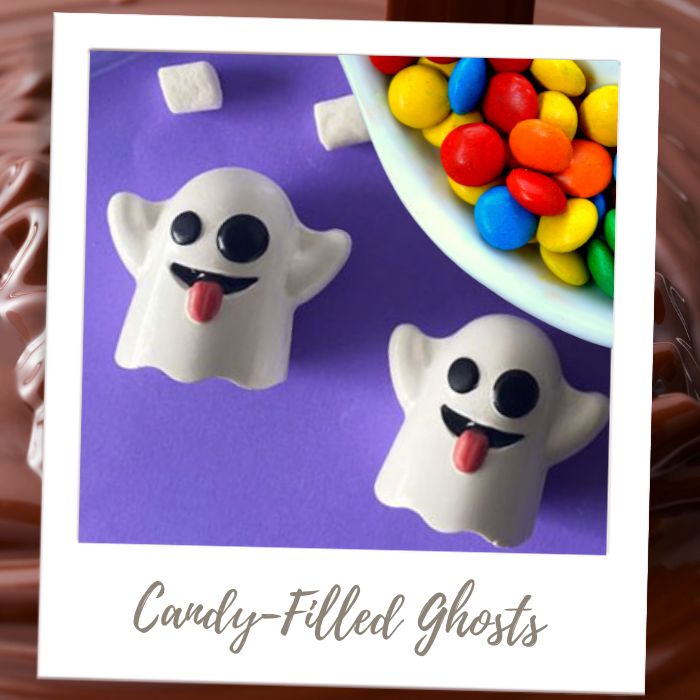 Candy Filled Ghosts Molded Filled Chocolates