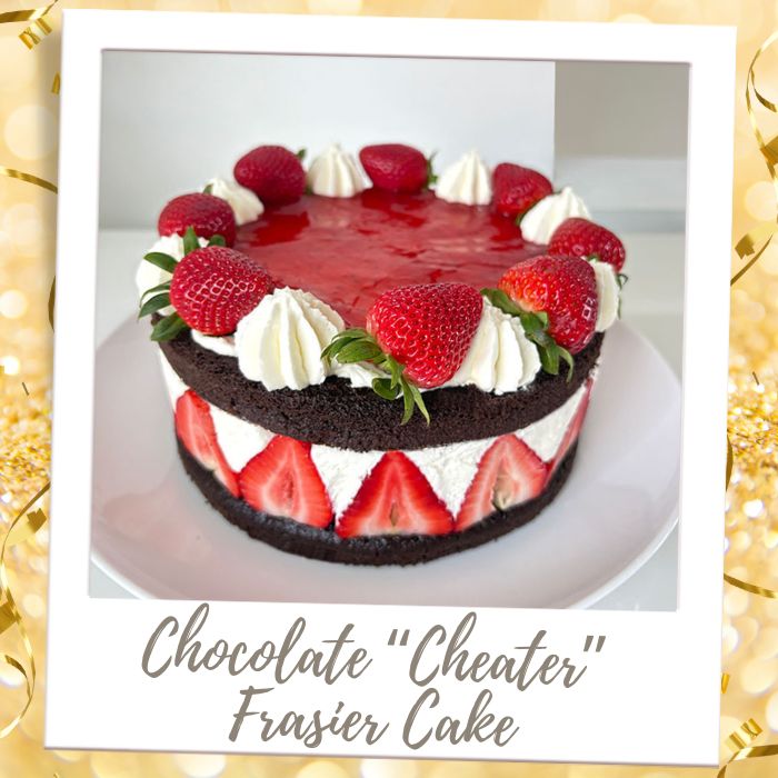 Chocolate Cheater Fraisier Cake Anniversary