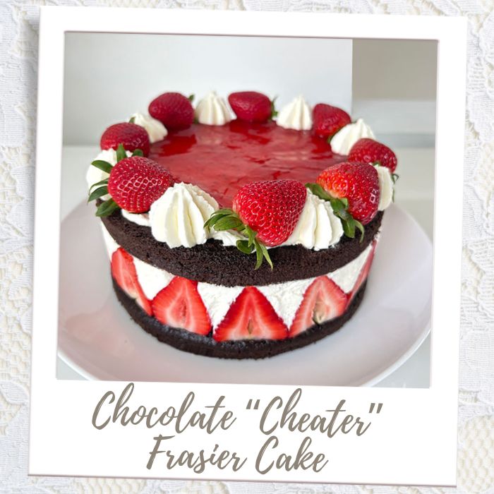 Chocolate Cheater Fraisier Cake Wedding