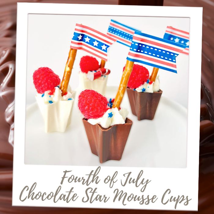 Chocolate Star Mousse Cups Molded Filled Chocolates