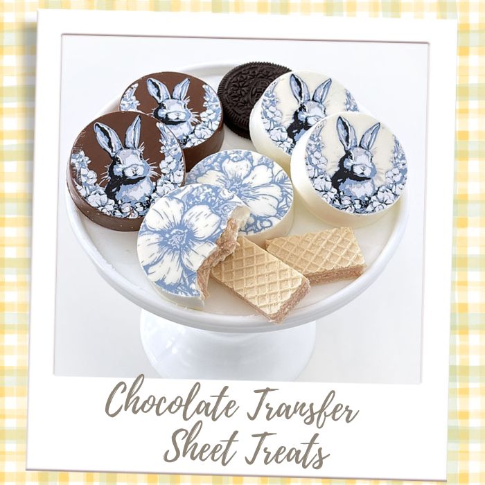 Chocolate Transfer Sheet Treats Baby Shower Gender Reveal