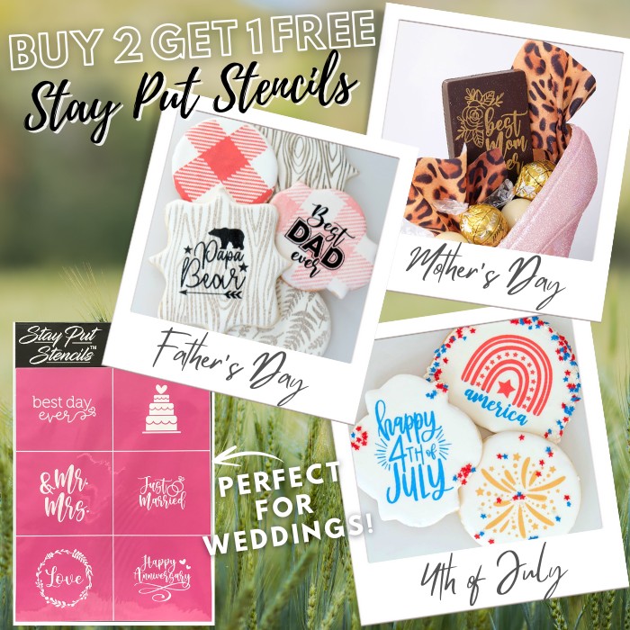 Buy 2 Get 1 Stay Put Stencils