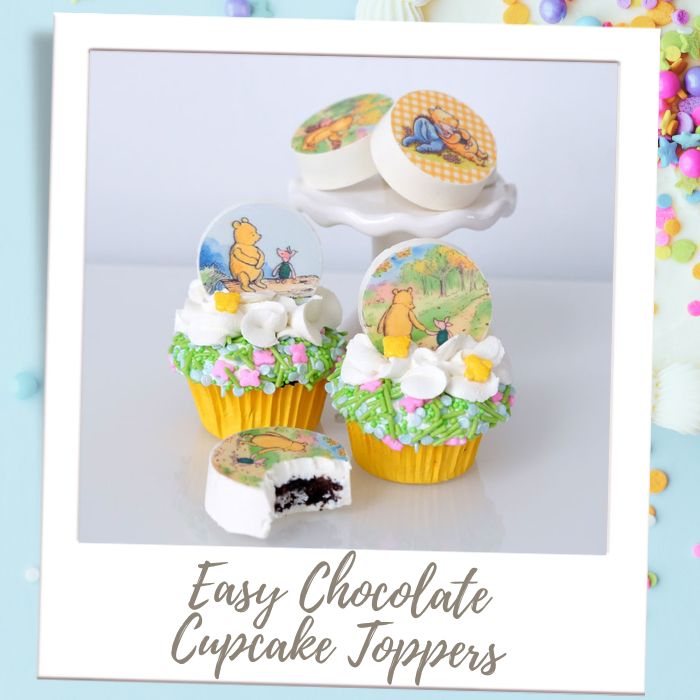 Easy Cupcake Toppers Winnie the Pooh