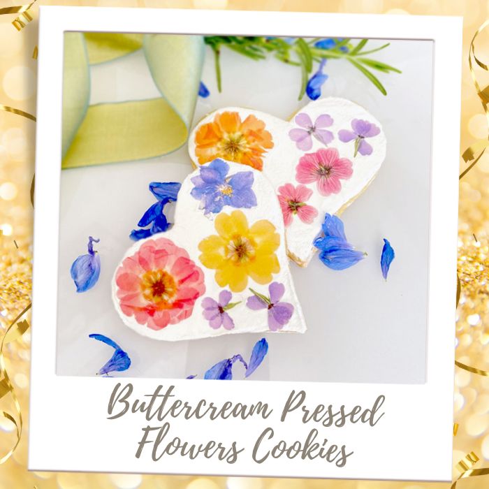 Easy Pressed Flower Cookies Anniversary