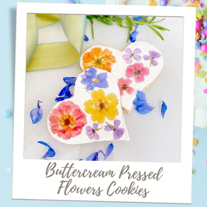 Easy Pressed Flower Cookies Birthday