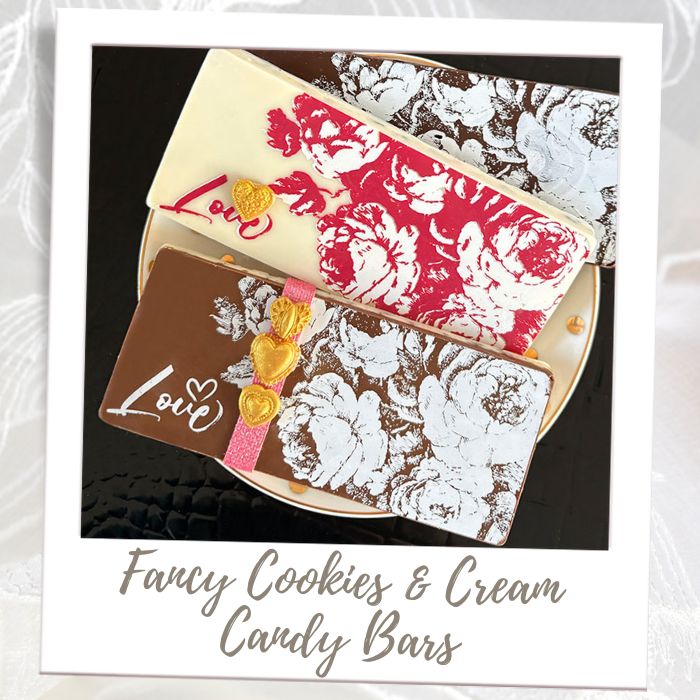 Fancy Valentine's Cookies & Cream Bars Bridal Shower
