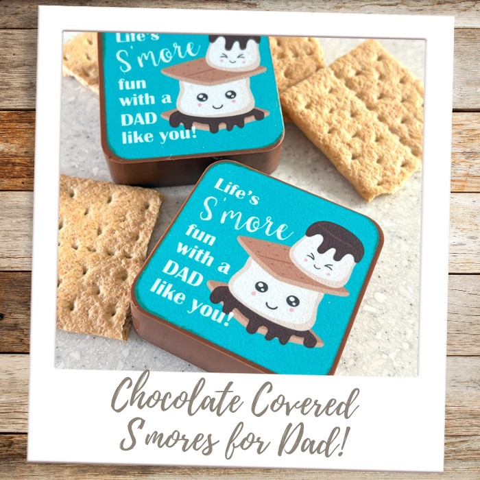 Chocolate Covered S'mores for Dad