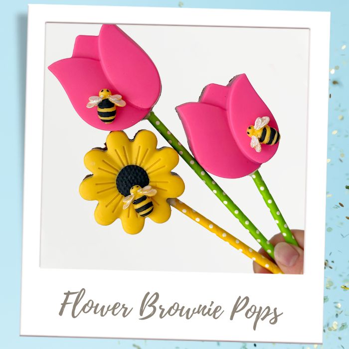 Flower Brownie Pop Bouquets Retirement Party