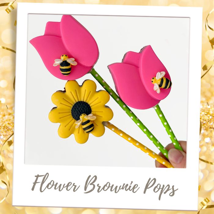 Flower Brownie Pops