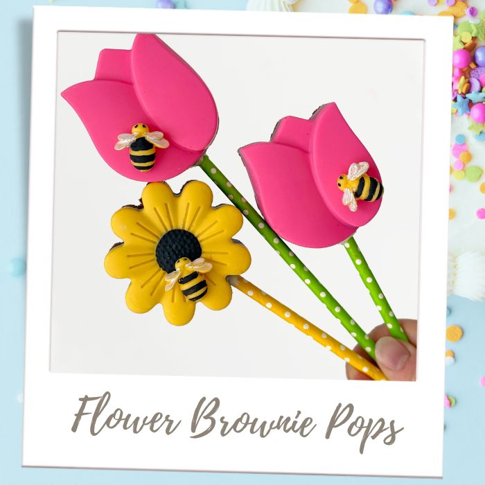 Flower Brownie Pops Birthday