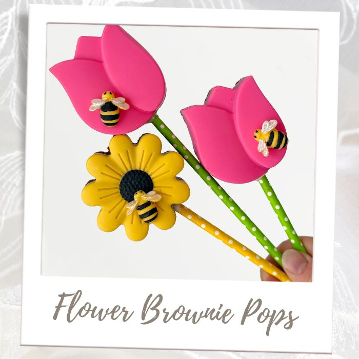 Flower Brownie Pops Bridal Shower