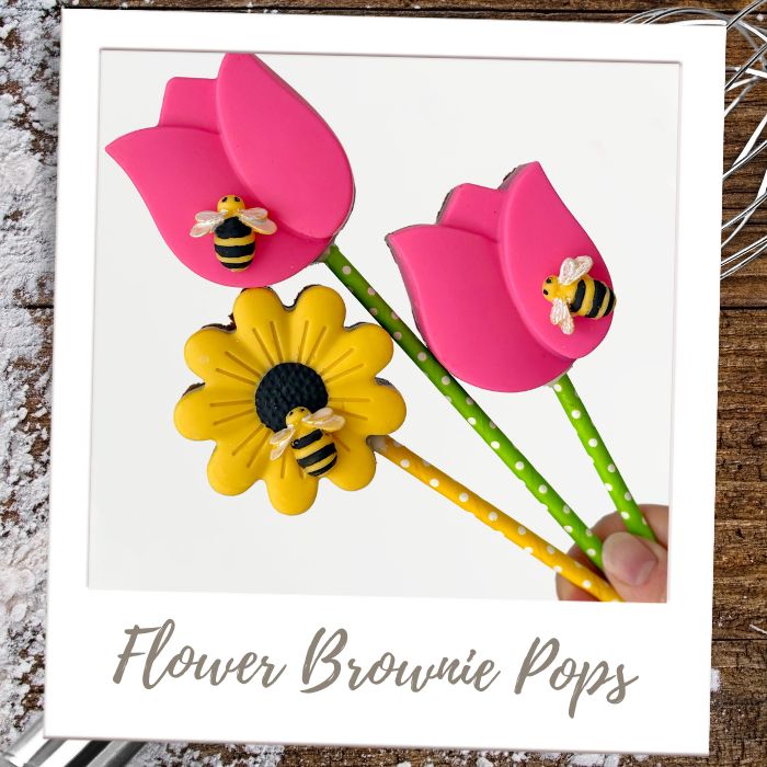 Flower Brownie Pops Brownies & Bars