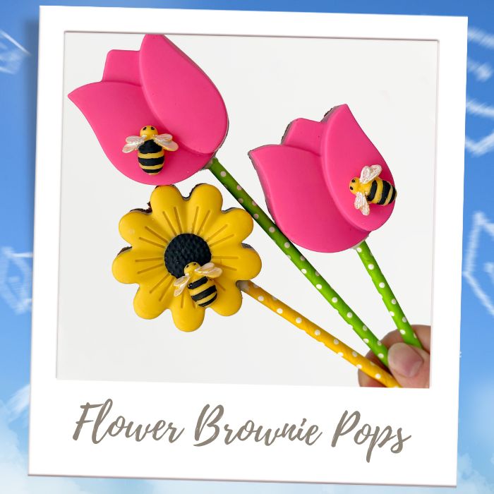 Flower Brownie Pops Graduation