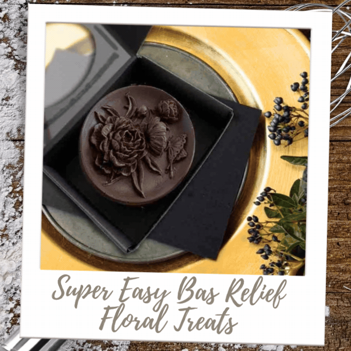Super Easy Bas Relief Floral Treats
