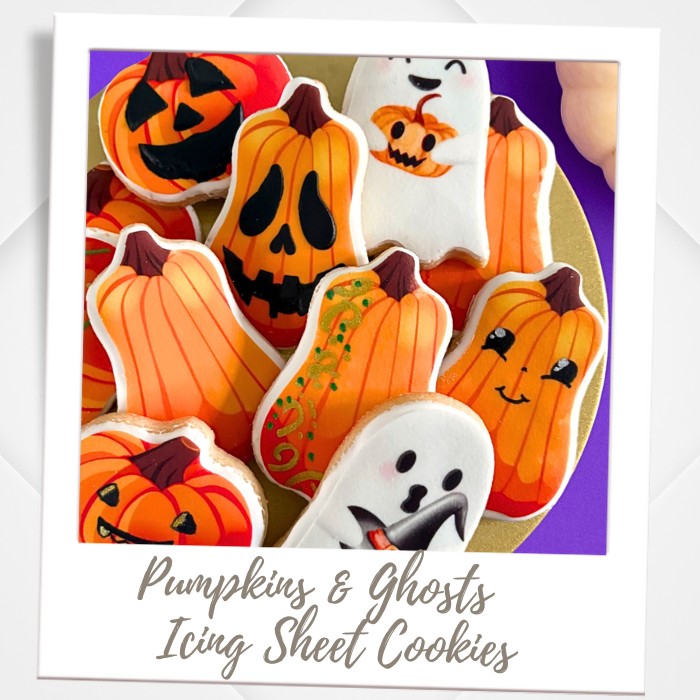 Pumpkins & Ghosts Icing Sheet Cookies