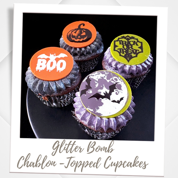 Halloween Glitter Bomb Cupcakes