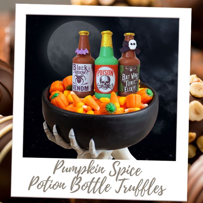 Shop By Treat Type - Truffles & Bon Bons - Pumpkin Spice Bottle Truffles