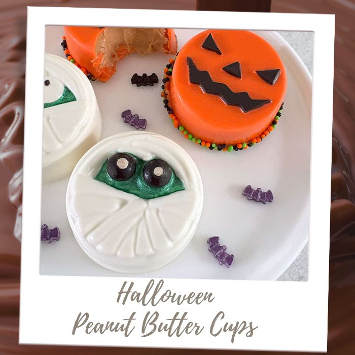 Halloween Peanut Butter Cups Molded Filled Chocolates