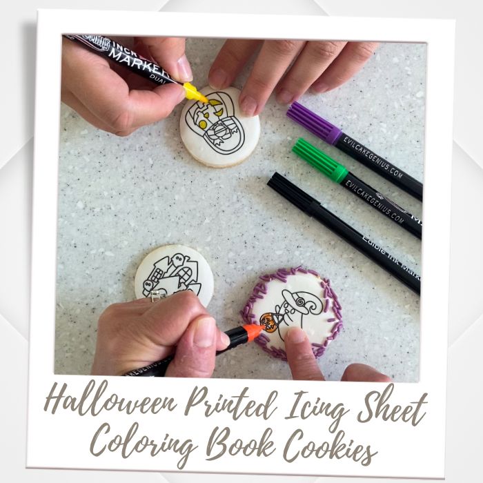 Halloween Coloring Book Cookies