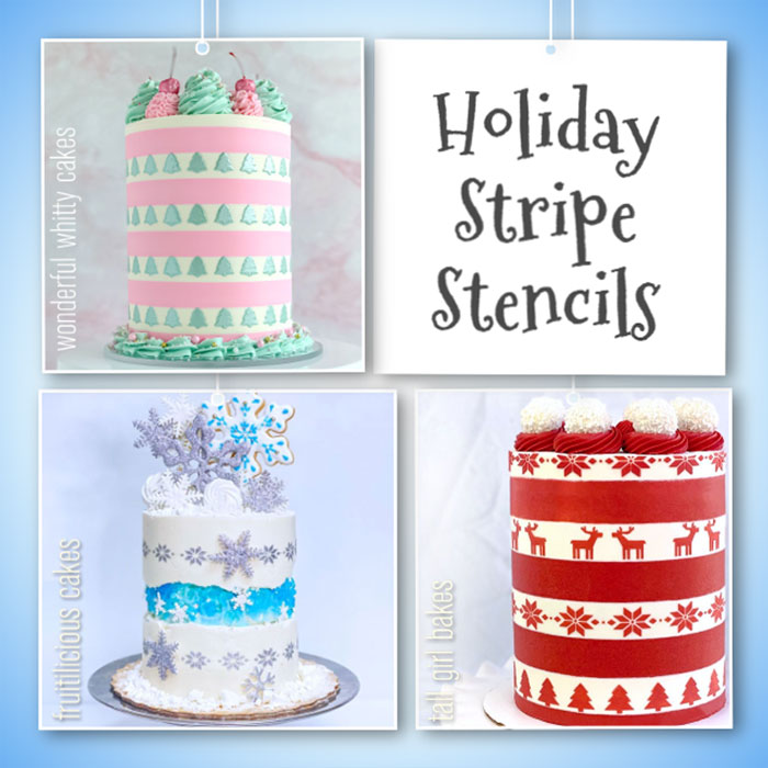 Holiday Stripe Stencils