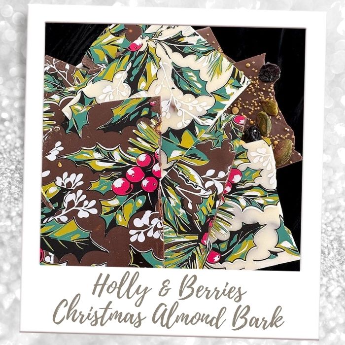 Let's Make Holly & Berries Christmas Bark