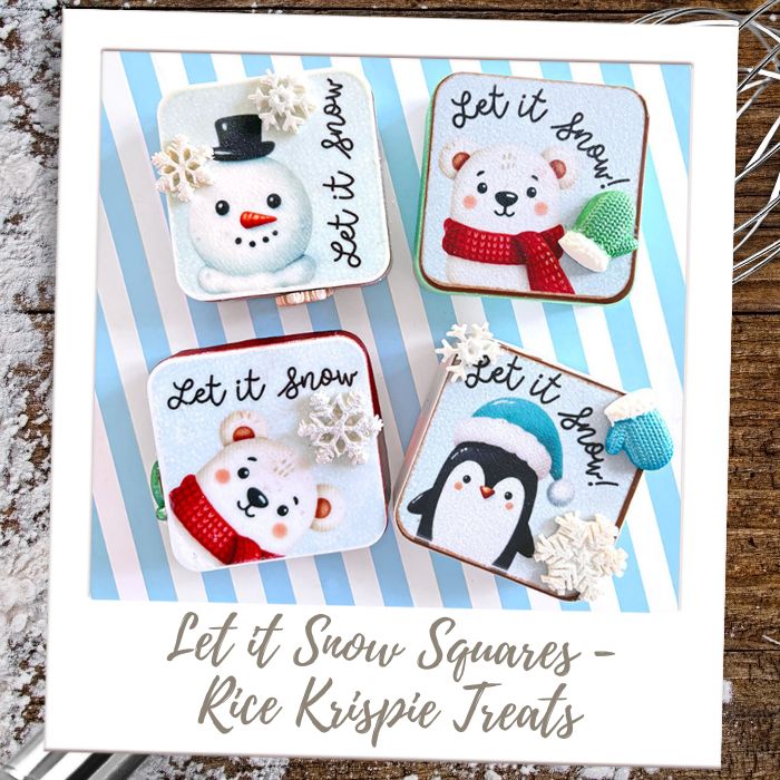 Let it Snow Squares Brownies & Bars