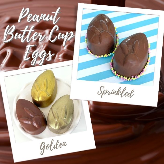 Let's Make Peanut Butter Eggs Molded Filled Chocolates