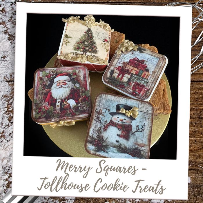 Merry Squares Old World Design Brownies & Bars