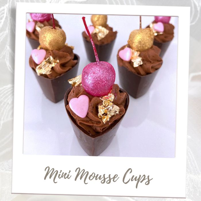 Mini Mousse Cups Bridal Shower