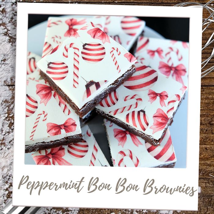 Peppermint Bon Bon Brownies Brownies & Bars