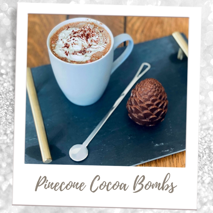 Pinecone Cocoa Bombs