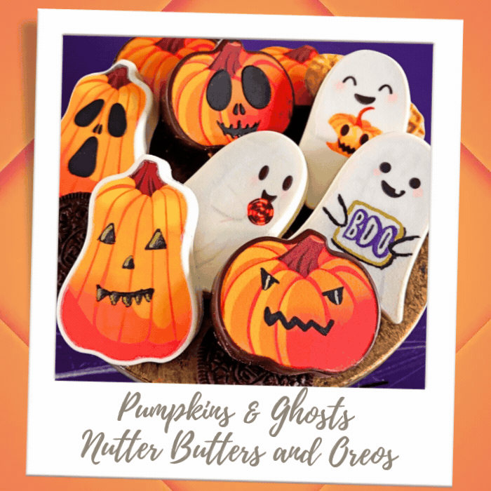Pumpkins & Ghosts Color Your Own Oreos & Nutter Butters