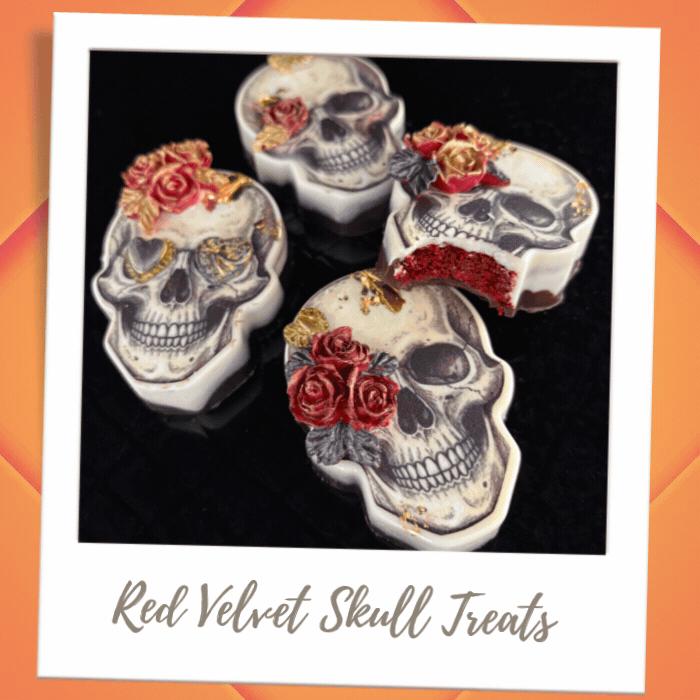 Red Velvet Skull Treats