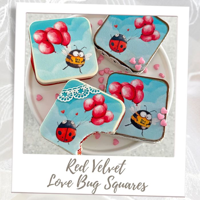 Red Velvet Valentine's Squares Bridal Shower