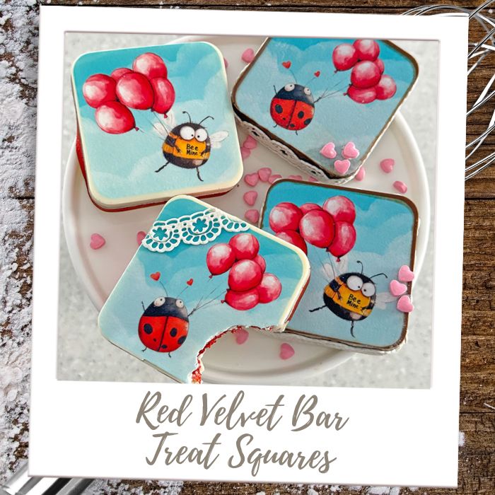 Red Velvet Valentine's Squares Brownies & Bars