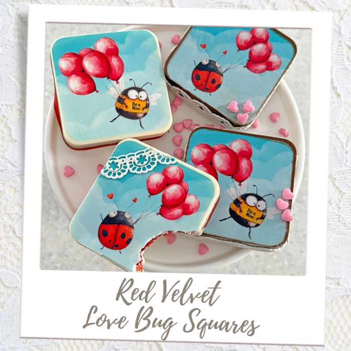 Red Velvet Valentine's Squares Wedding