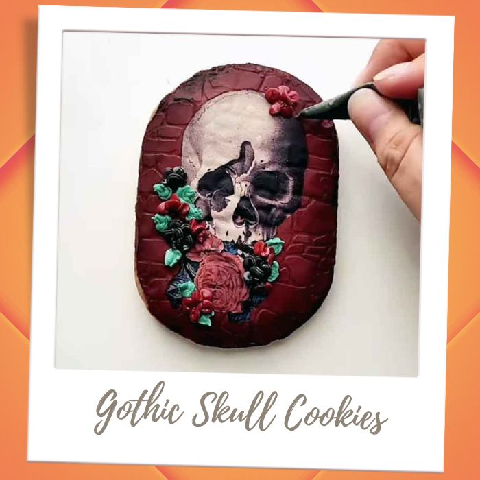 Shop By Holiday-Season - Halloween-Gothic Skull Cookies