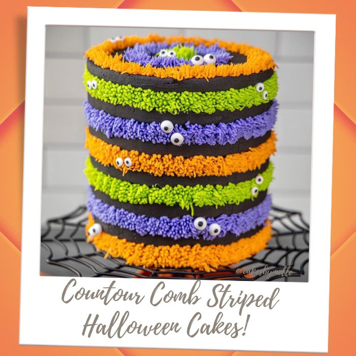 Shop By Holiday-Season - Halloween- Striped Halloween Cakes