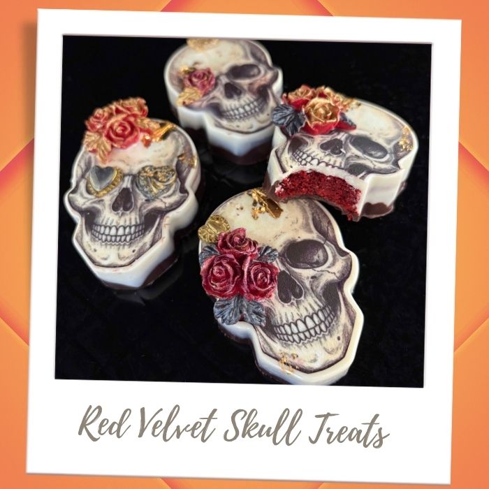 Red Velvet Skull Treats