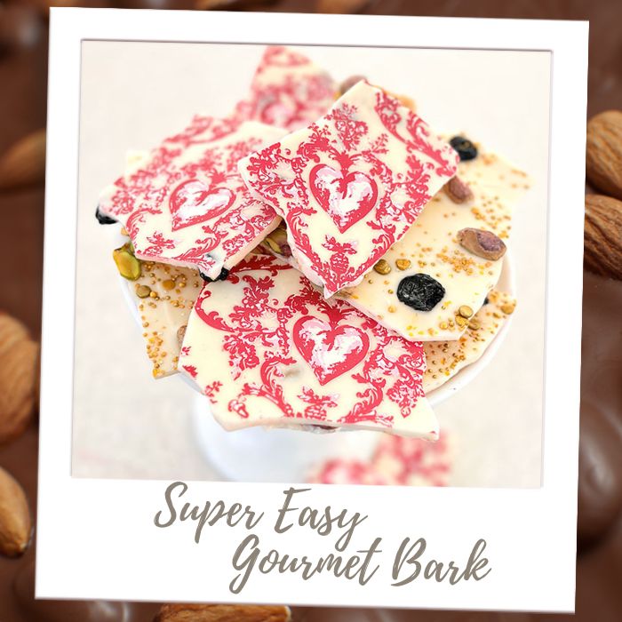 Shop By Treat - Fancy Chocolate Bark - Gourmet Bark Hearts