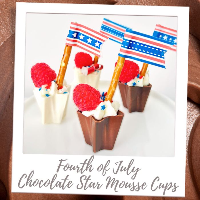 Shop By Treat - Mousse Filled Chocolate Cups - Chocolate Star Mousse Cups
