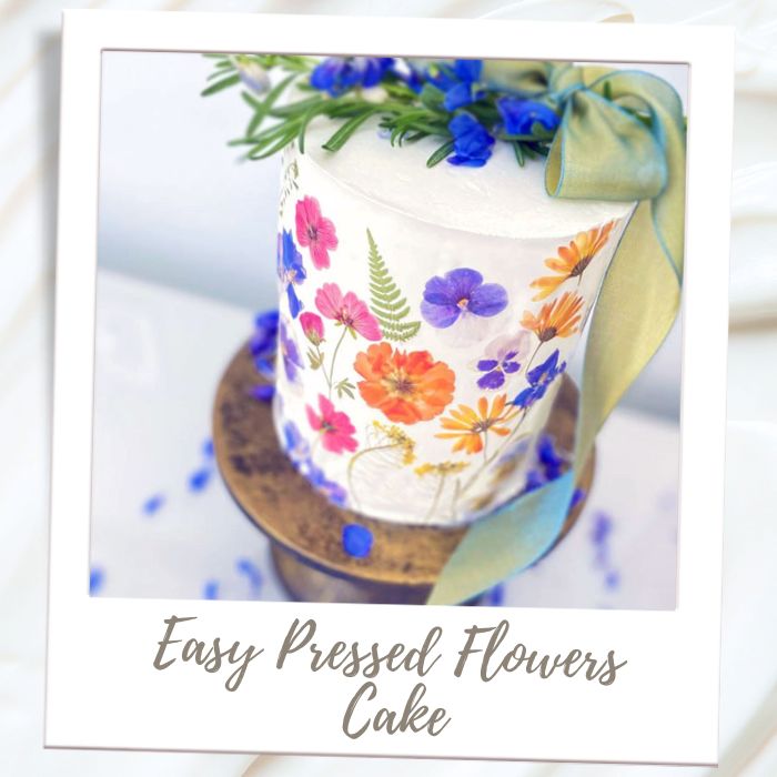 Shop By Treat Type - Cakes - Easy Pressed Flower Cake
